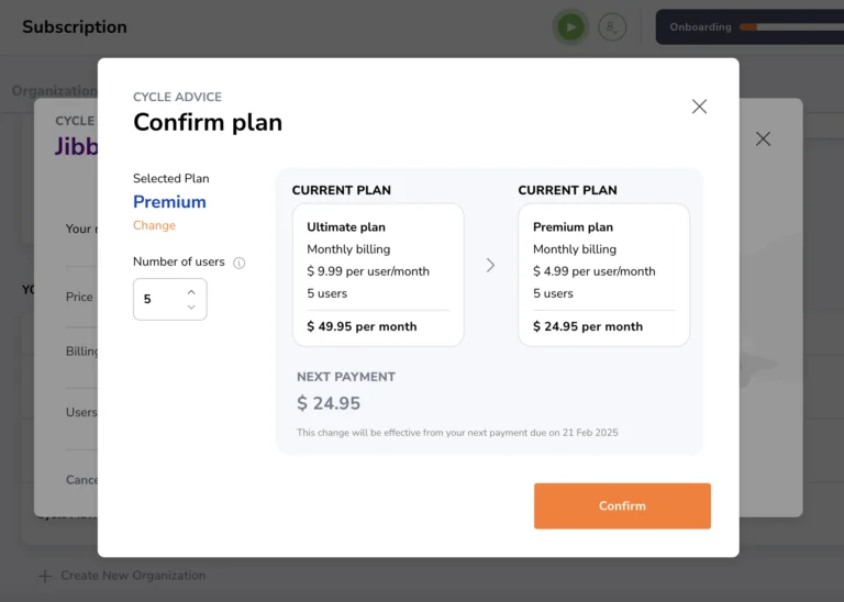 Downgrading from ultimate to premium plan